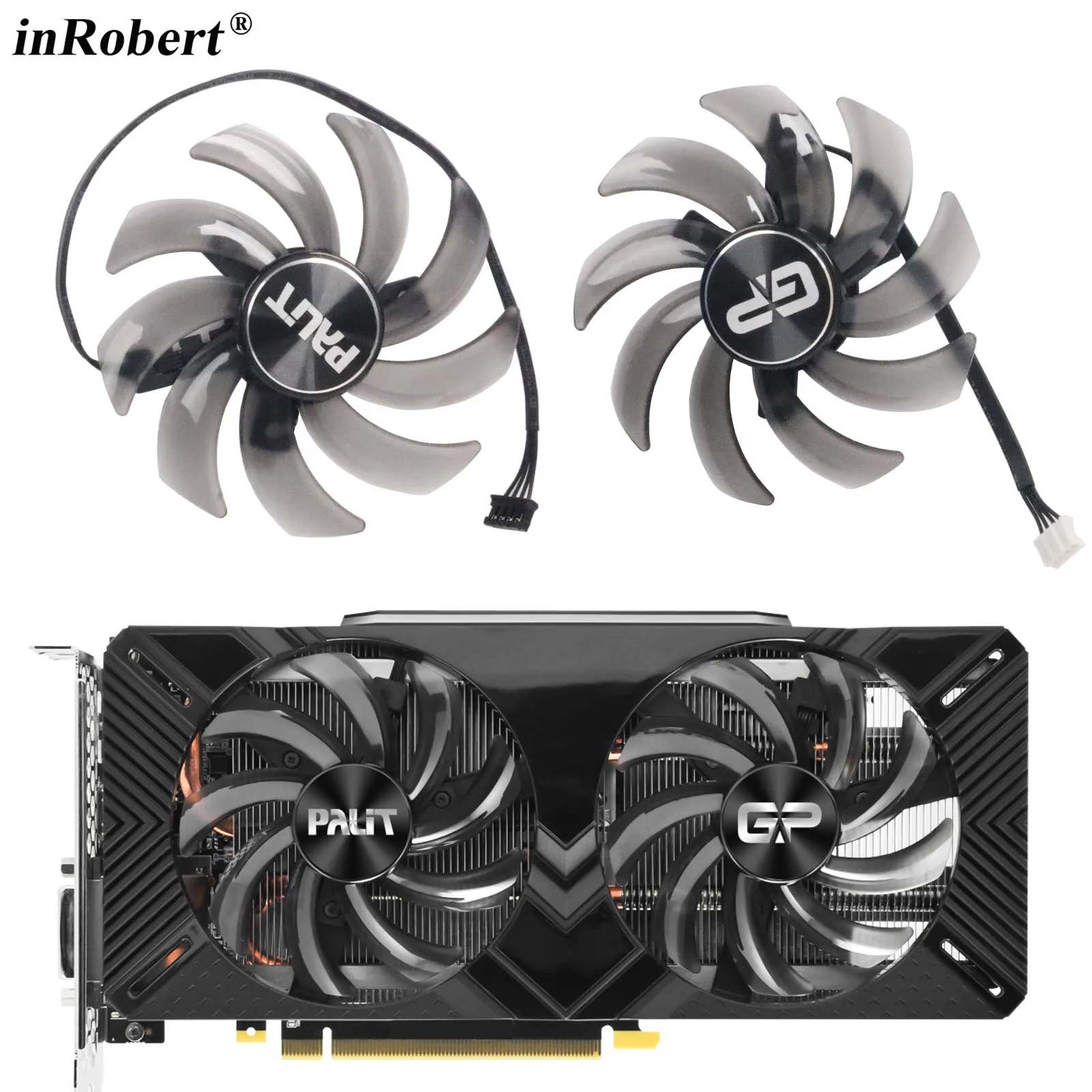 Вентилятор видеокарты для PNY Palit RTX 2060 2070 Gamingpro Dual GPU Cooler 85 мм | Компьютеры и офис