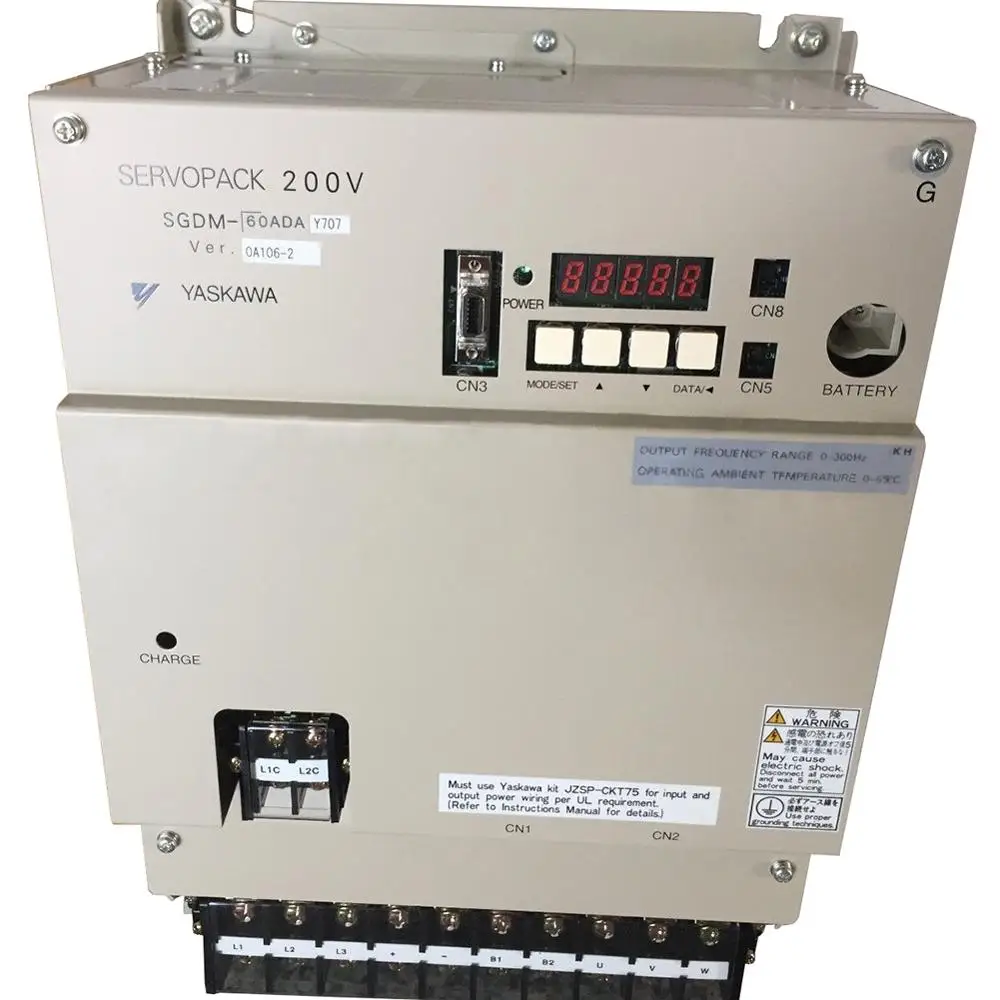 

New yaskawa electric servopack SGDM SGDM-60ADA 0-230V 3-phase servo drive 5.5kw