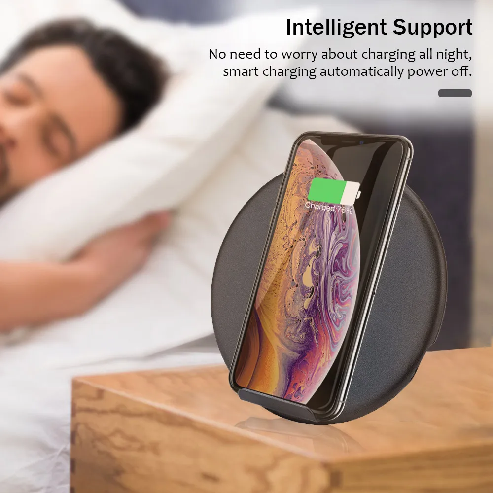 Shelbox 10 Вт Быстрое беспроводное зарядное устройство для samsung Galaxy S10 S9 S9+ S8 Note 9 USB Qi зарядное устройство для iPhone 11 XS Max XR X 7 8 Plus