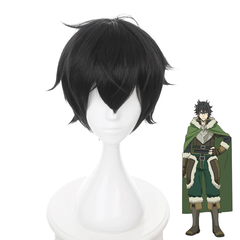 

The Rising of the Shield Hero Naofumi Iwatani Black Wig Cosplay Costume Tate no Yuusha no Nariagari Heat Resistent Hair Wigs