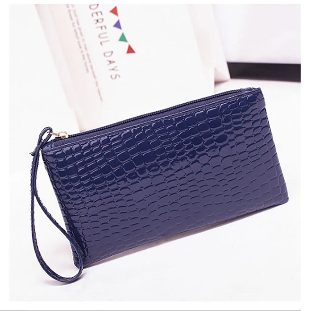 

Wallet Women Leather Elegant Sweet Clutch Bags Alligator Handbag Fashion Leather Bag Coin Purse Zipper Portefeuille Money Bag