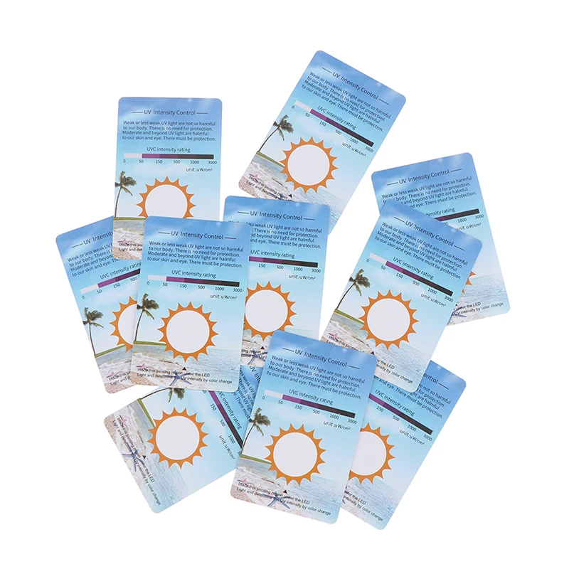 10Pcs PVC UVB Test Cards Reptiles Terrarium UV Test Card Life Effective Tests Measurement Analysis Tools 4