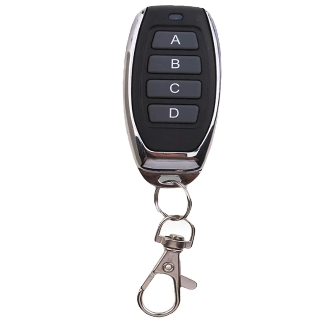 

433MHz Wireless Remote Control 4 Buttons Transmitter Auto Pair Copy Remote Garage Gate Sensitive Remote Controller with Key Ring