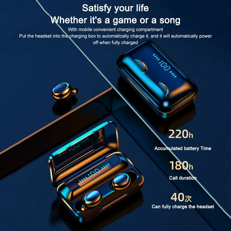 Airbuds 5,0 спортивные наушники, беспроводные Bluetooth наушники, сенсорные наушники с светодиодный микрофоном для телефона Relame Air buds A70 A50 P30 Note8