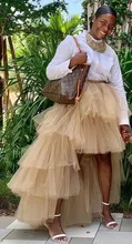  Petticoat For Party  Vestidos Accessory Underskirts Chic Cute Champagne Ruffles High Low Little Girl Petticoat 