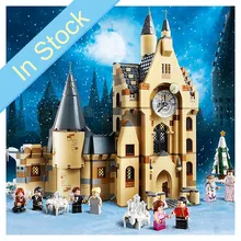 Новинка 75948, 900 шт, набор из Поттера, кино, сериалы, башня с часами, модель, строительные блоки, кирпичи, детские игрушки, рождественский подарок