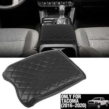 

Car PU Soft Leather Auto Center Console Armrest Seat Protective Pad Mat Cover Cushion Arm Rest For Toyota Tacoma 2016~2019