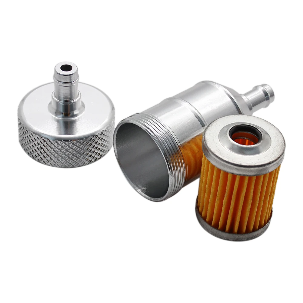 Nuoxintr Gas Fuel Oil Filters Fuel filter Motorcycle Accessories For ATV Dirt Pit Bike Automobile Motor Filtro 8mm CNC Universal