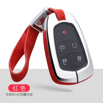 

Car Key Cover Case For Cadillac Escalade CTS XTS ATS ATS-L XLS SRX 2015 5 Button 28T CTS-V XT5 CT6 Car styling Protect Shell