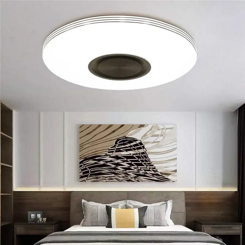  80W Smart Music LED ceiling Lights RGB Dimmable APP Remote control Modern bluetooth light bedroom l - 4000315852146