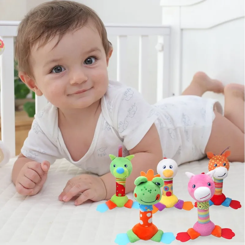 Handbell Bed Toy Baby Toys Newborn Rattles Baby Educational Toys Baby Toys Developmental 0-12 months Baby Speelgoed Bed Bell Toy