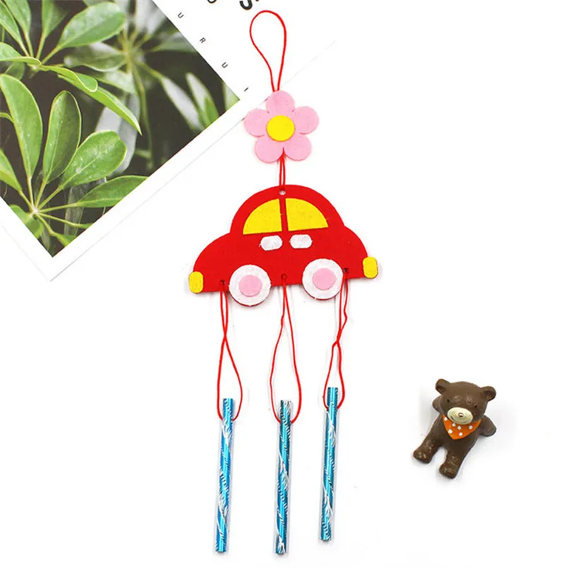4Pcs/set Children DIY Wind Chimes Handmade Craft Toy Kits Wind Bell Arts Cartoon Hangings Stickers Kids Windbell Toys For Girls 5 4Pcs/set Children DIY Wind Chimes Handmade Craft Toy Kits Wind Bell Arts Cartoon Hangings Stickers Kids Windbell Toys For Girls 5