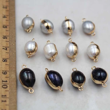 

DIY Jewelry Clasp Gold Color Cooper Real Freshwater Oval Pearls Wholesale Necklace Bracelet Parts Component Fittings 50pcs/lot