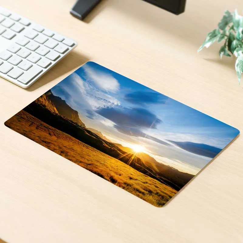 XGZ большая акция игровой коврик для мыши закат Приморский водопад пейзаж офисная