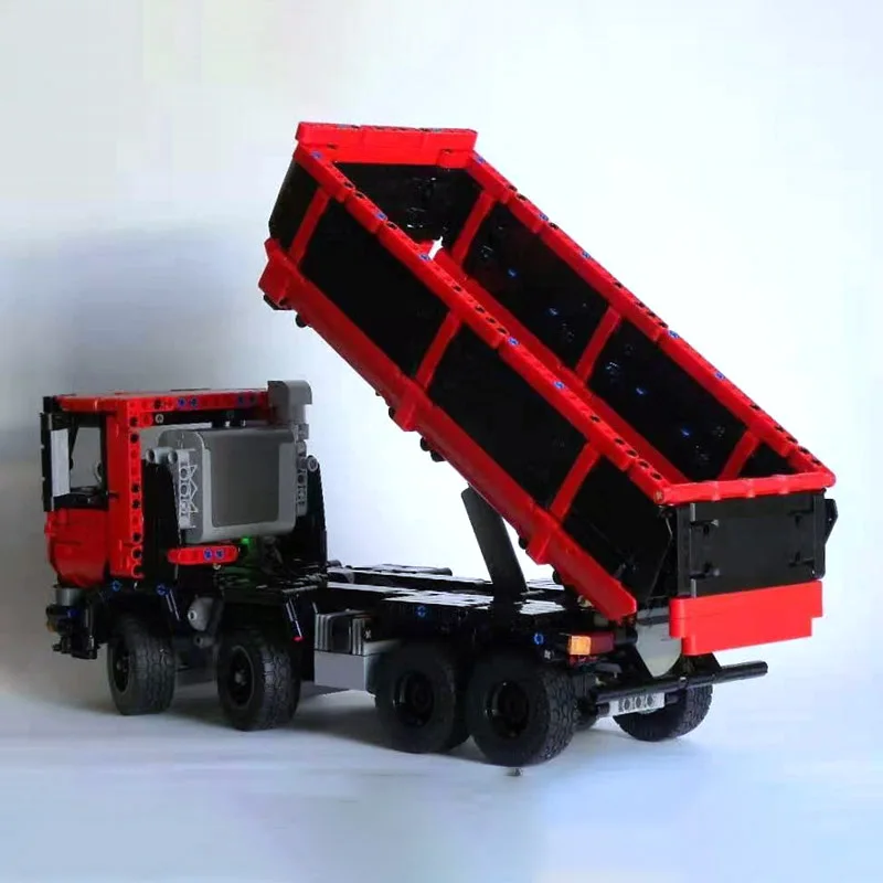 1415 шт. MOC 19929 8х4 самосвал строительные блоки для грузовиков кирпичи модель