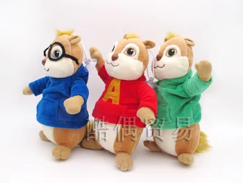 

Alvin and the Chipmunks Plush Toys Kawaii Fluffy Chipmunks Stuffed Animals 9" 22 CM Children Xmas Gift