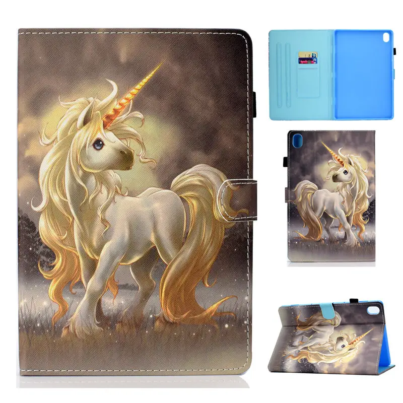 Чехол для huawei Mediapad M6 8," VRD-AL09 VRD-W09 Smart Cover Funda Tablet Fashion panda PU кожаный чехол-подставка+ подарок - Цвет: S010