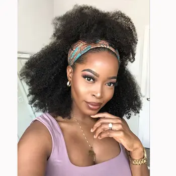 

Afro Kinky Curly Ponytail Human Hair Drawstring Remy Brazilian Hair Extensions Pony Tail For Women GEM Hair piece Clip In Hair