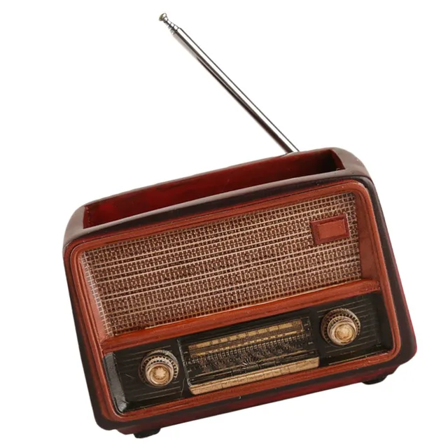 1Pc Retro Rádió Alakú Virágpot Konténer Gyanta Egyedi Cserepes Növényi Tartály Ültető Dekorációhoz Ültetéshez - Image 5