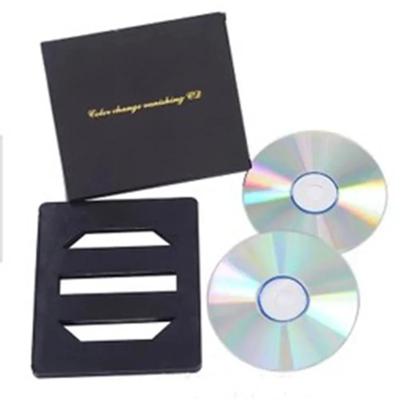 Черный Цвет Изменение и исчезновение CD сценические магические трюки Смешные карты Исчезающие цвета Изменение cd волшебные карты для ма
