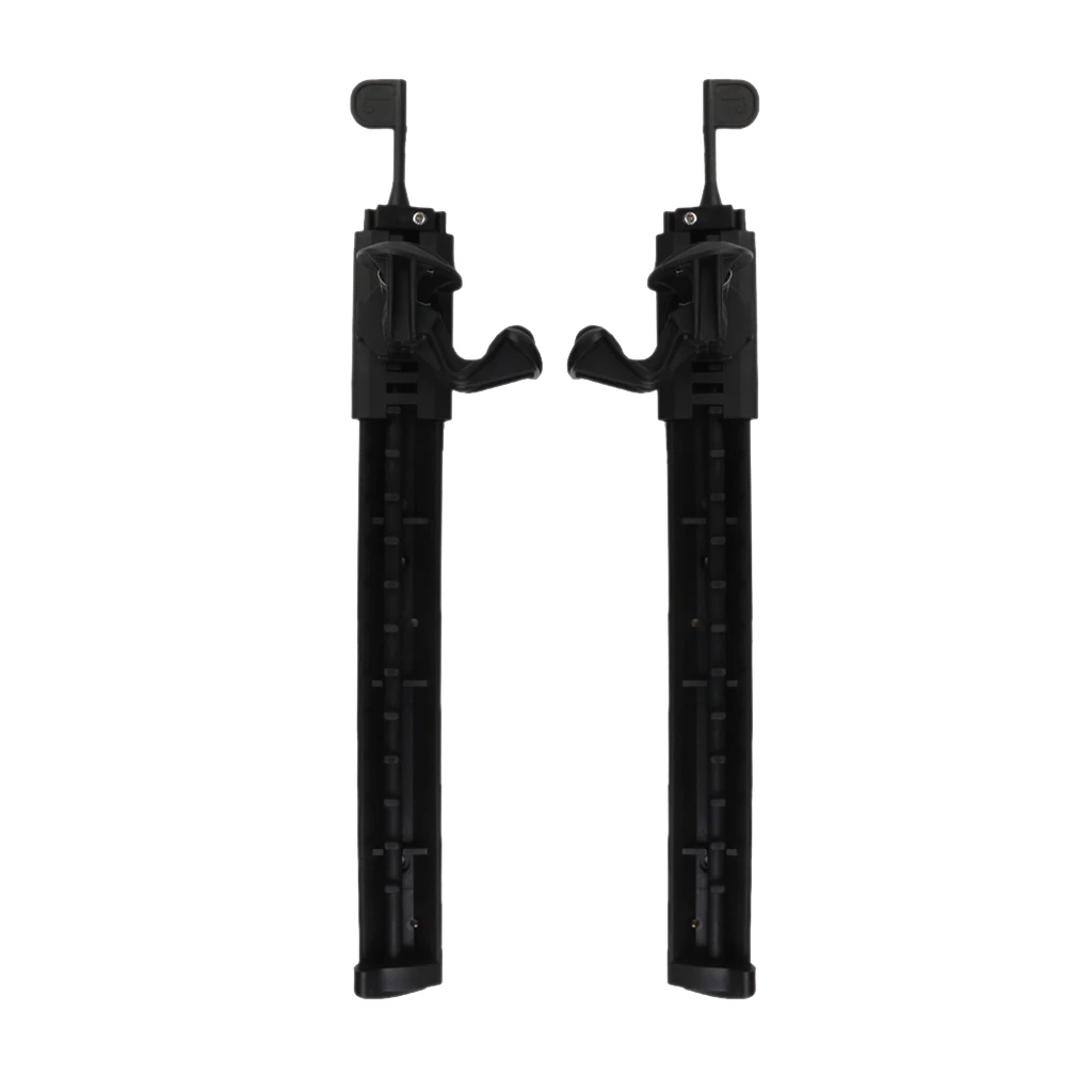 2pcs Black Kayak Canoe Boat Rudder Control Footrest Foot braces Pegs Pedals