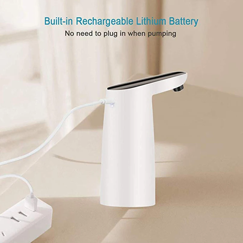 Portable Electric Water Dispenser for Bottle USB Charging Drinking Water Faucet Touch Switch Automatic Water Tap