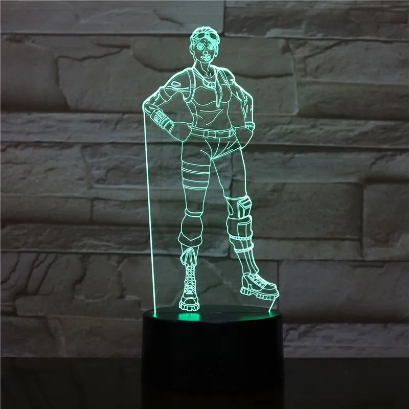 3D-2296 Горячая игра фигурка светодиодный 3d-ночник меняющая лампа светильник на Хэллоуин акриловая Иллюзия настольная лампа для детей подарок Прямая поставка