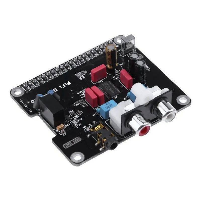 Raspberry Pi 4B Expansion Board I2S HIFI DAC Digital Sound Card Digital Broadcasting Box Music Turntable with Acrylic Shell Case