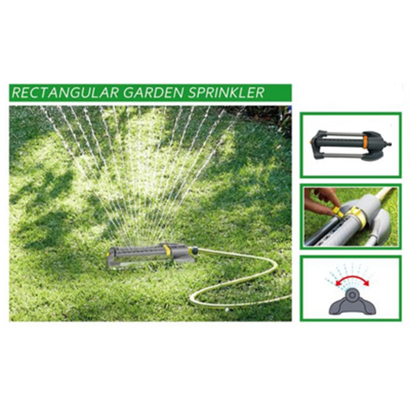 Aspersores de jardín Aspersores de agua de césped giratorios automáticos de  para grandes para sistemas de riego de césped shamjiam Aspersor de césped