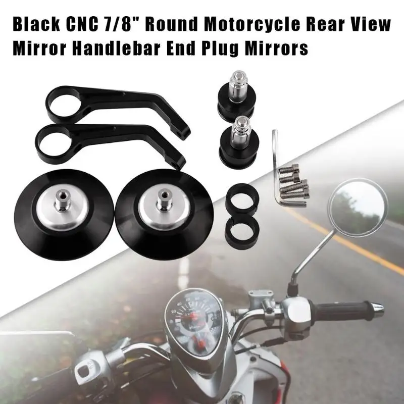 Аксессуары для мотоциклов Para Moto Retroviseur Moto 1 пара 7/8 круглые мотоциклетные зеркала для руля Бар Конец боковые зеркала заднего вида