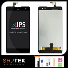 SRJTEK 5," дисплей для zte Z7 Max сенсорный экран дигитайзер для zte Nubia Z7 Max lcd NX505J сборка запасные части с рамкой