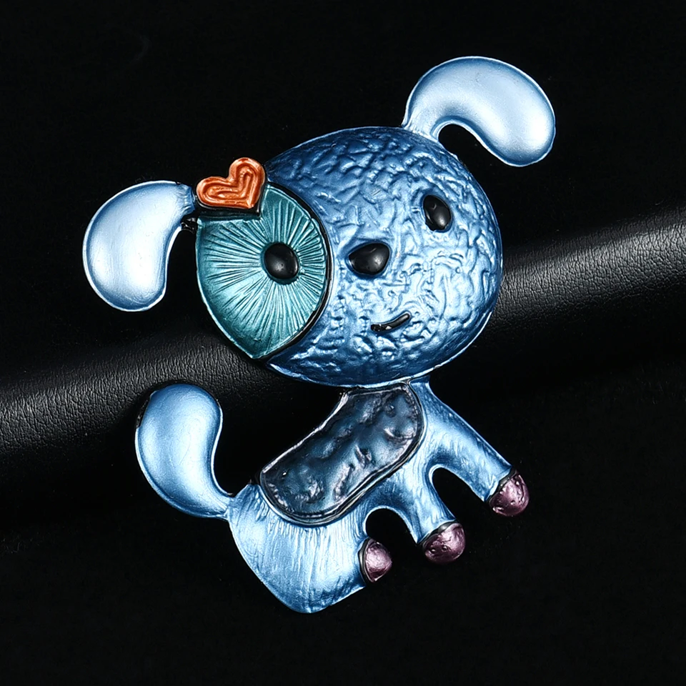 Корейские модные Мультяшные броши в форме собаки и булавка женские ювелирные изделия из сплава металла с большим животным, очаровательные вечерние подарки на день рождения для девочек