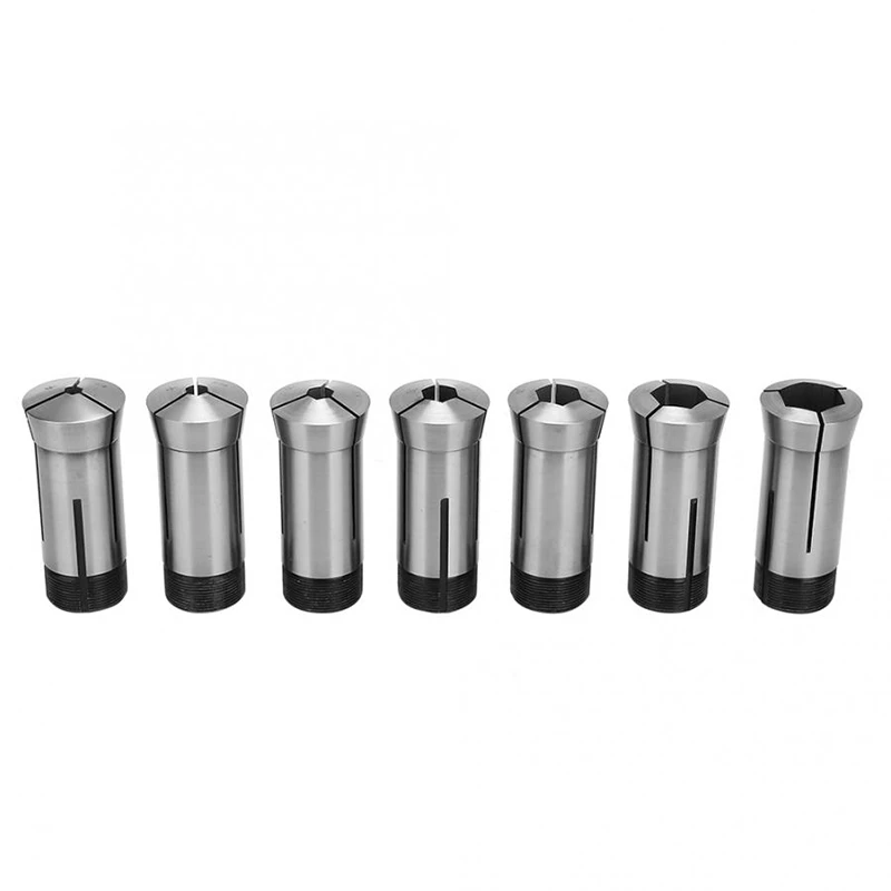 7Pc 5C шестигранный цанговый набор, размер 1/4, 5/16, 3/8, 1/2, 5/8, 3/4, 7/8