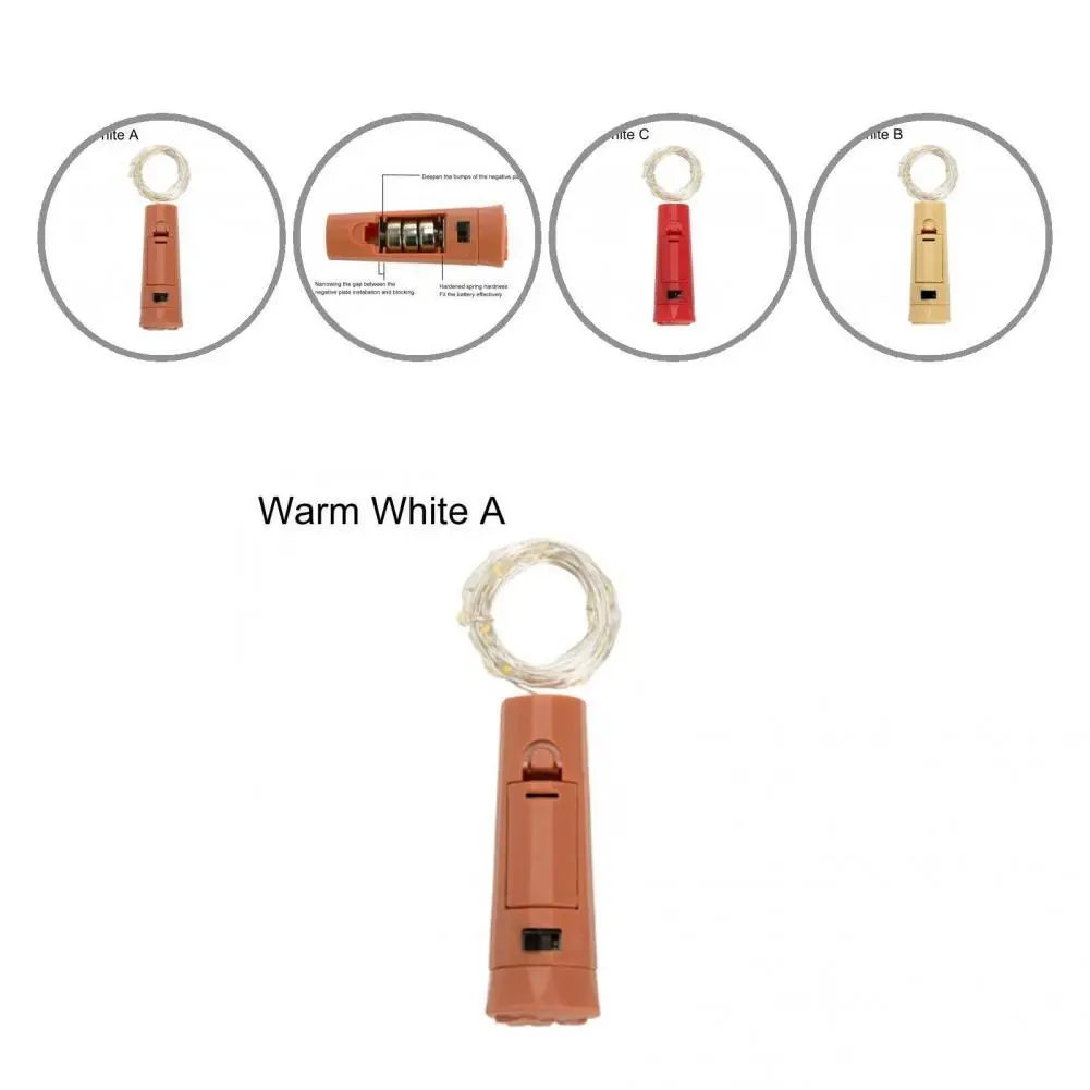 Светящаяся гирлянда для винных бутылок яркого цвета многоразовая уникальная