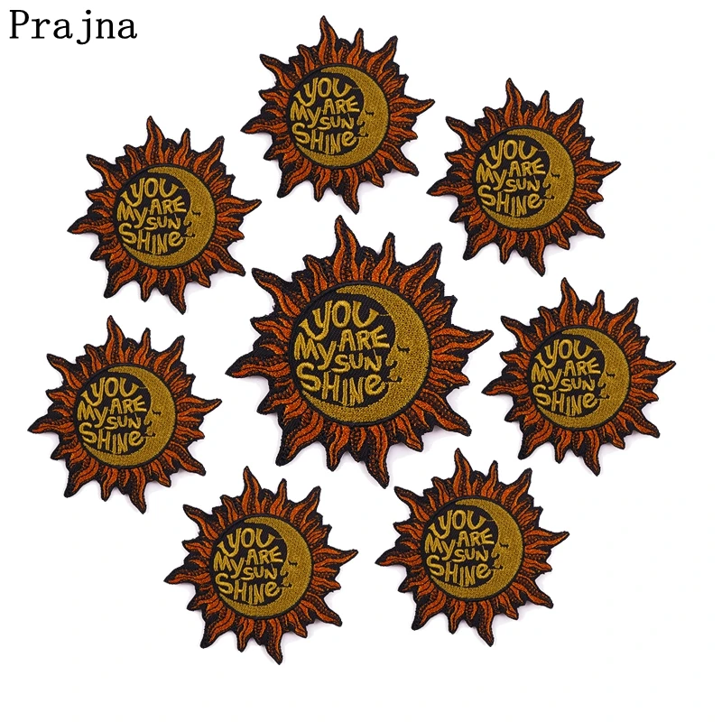 Prajna 의류에 태양 자수 패치, You Are My Sun Shine 패치, 의류 스티커, 만화 배지, 아이언 패치, 10 개 Best5 Prajna 의류에 태양 자수 패치, You Are My Sun Shine 패치, 의류 스티커, 만화 배지, 아이언 패치, 10 개 Best5