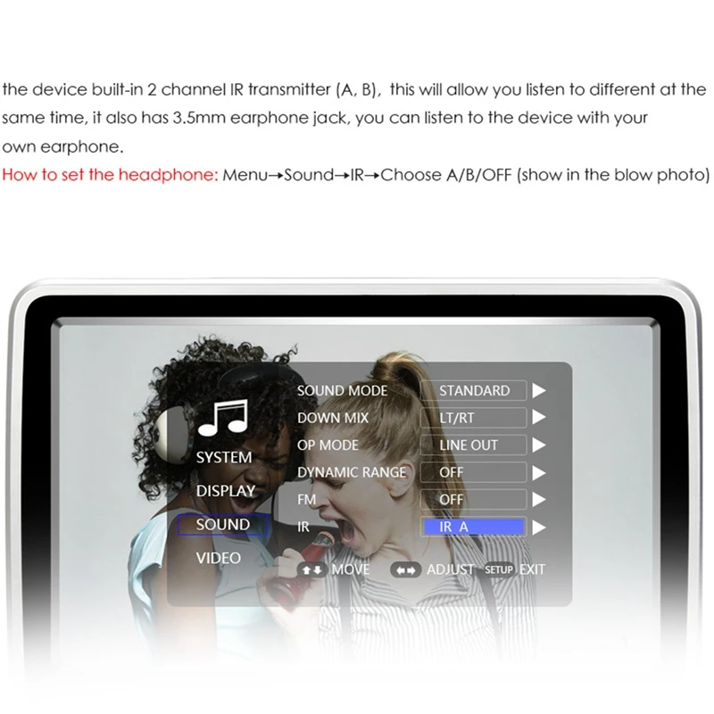 10,1 дюймов Автомобильный подголовник монитор Dvd видео плеер Usb/Sd/Hdmi/Ir/Fm Tft Lcd экран нажмите кнопку Игры Дистанционное управление Стерео