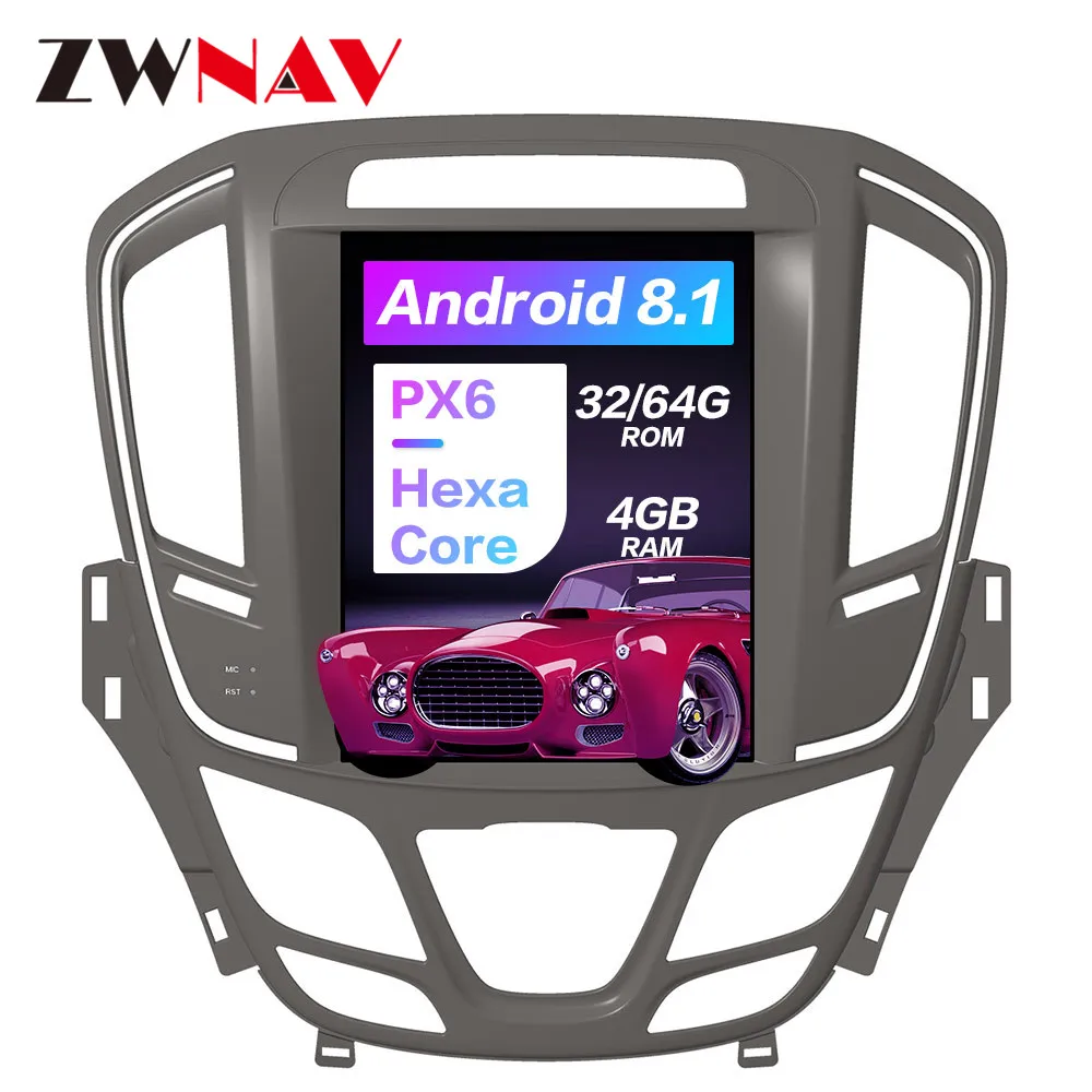 Top Android 8.1 Tesla style 4GB RAM Car GPS Navigation For Buick Regal 2014-2018 Car radio tape recorder head unit multimedia player 4