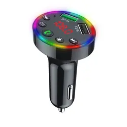 Reproductor MP3 manos libres retroiluminado F9 para coche, adaptador de Radio Fm 5,0, Usb Oplader