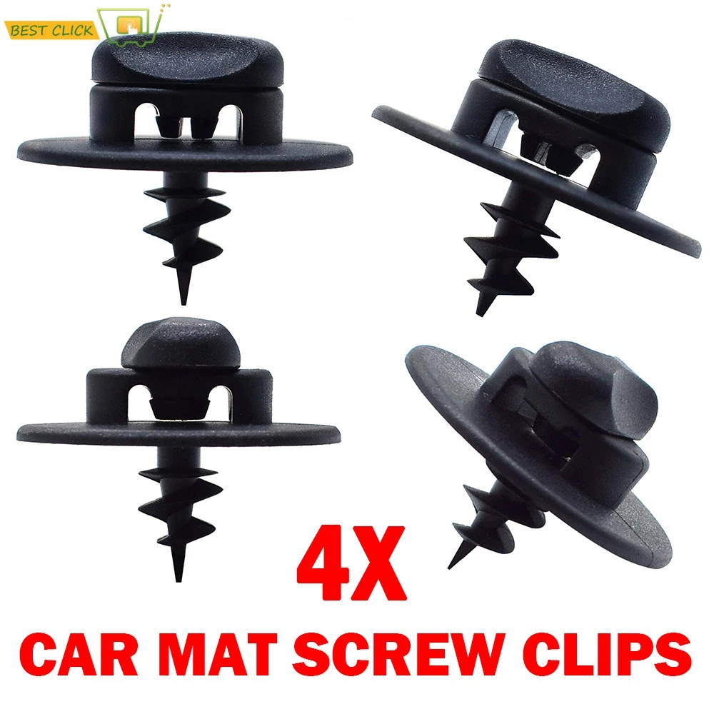 4x Original VW / Audi Fussmatten Befestigung Clips Halter OVAL