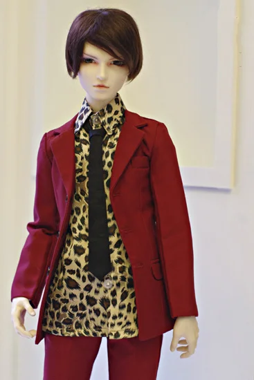 1/4 1/3 масштаб BJD одежда красный костюм пальто+ рубашка+ брюки для BJD куклы аксессуары ID72, без куклы, обувь, парик и другие A0816