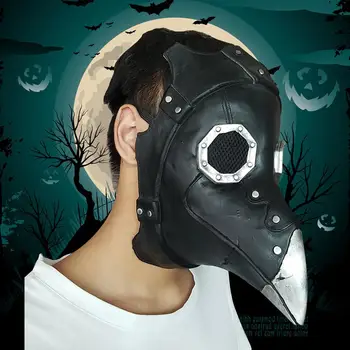 

Steampunk Punk Mask Plague Doctor Bird Long Nose Beak Cosplay Mask Halloween Costume Props