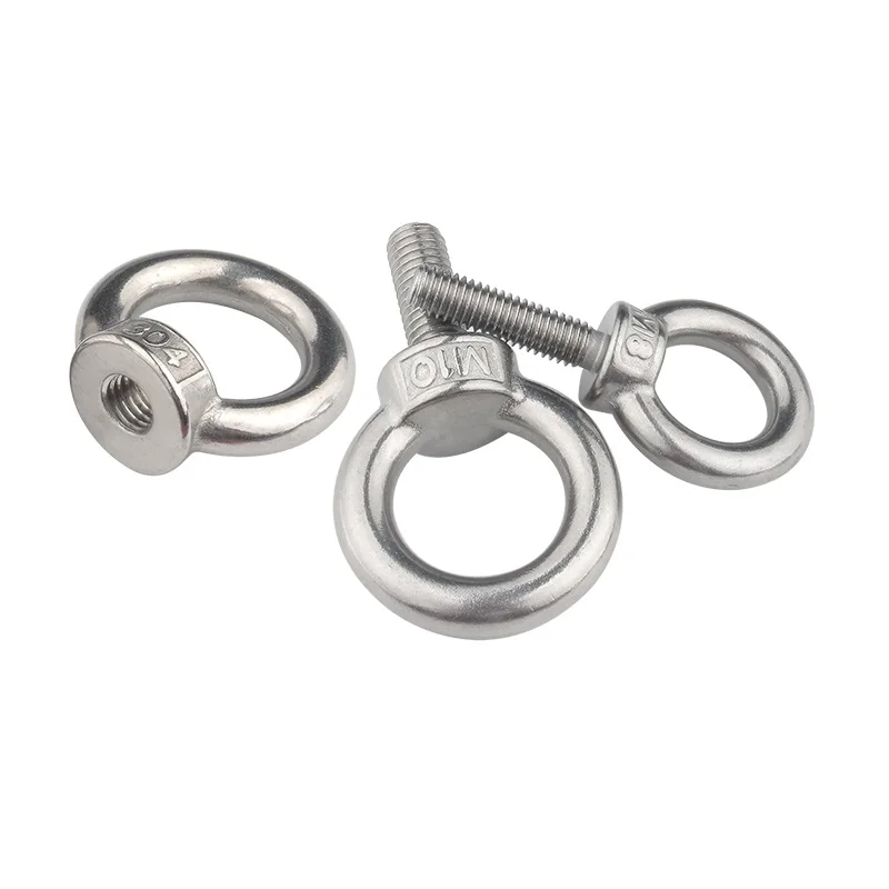 2Pcs/Lot M5-M24 304 Stainless Steel Lifting Eye Nut Shoulder Eyebolt