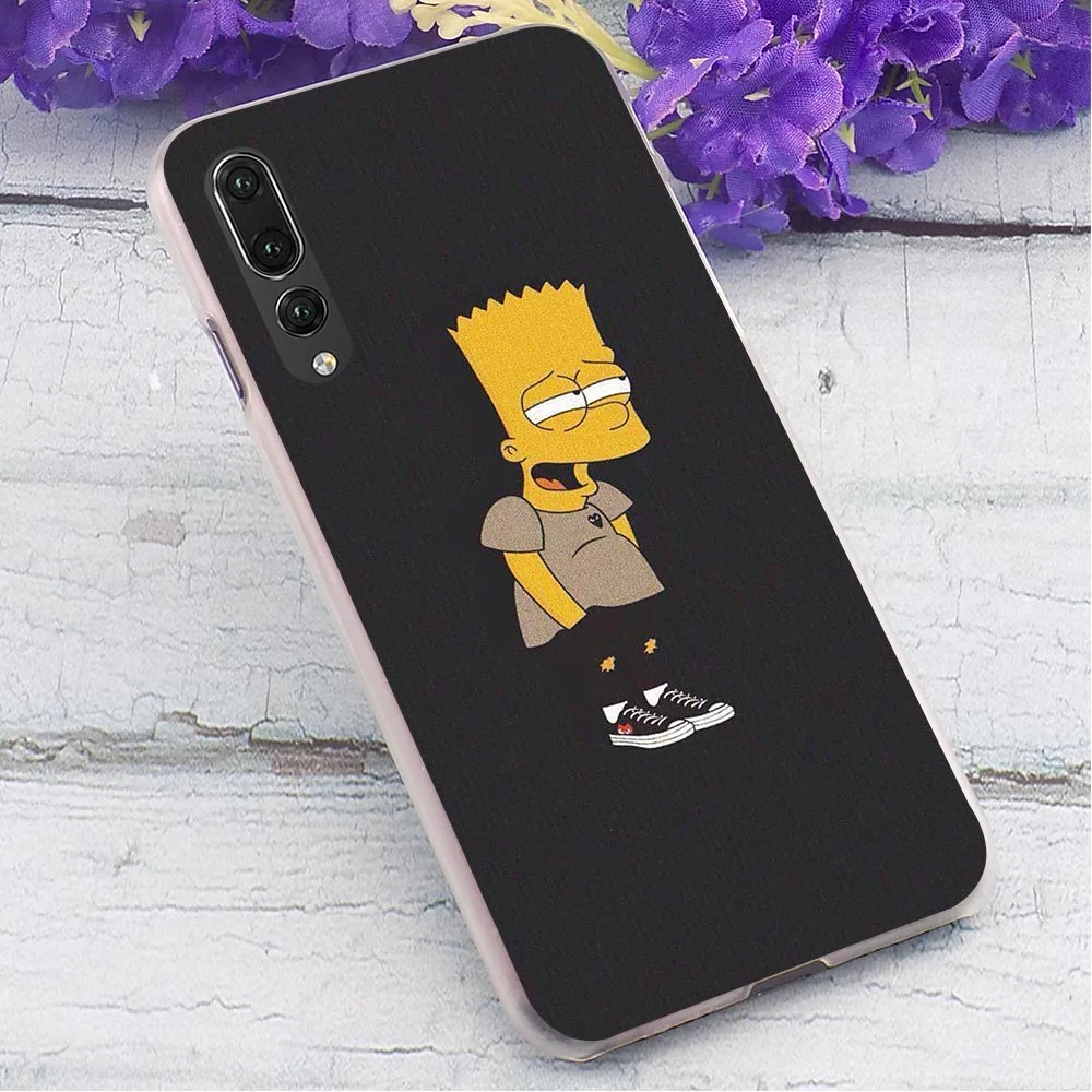 Чехол для телефона huawei P Smart 2019 аниме Симпсоны чехол P9 Lite Mini/2017 P10 20 30 Pro Z mate 10
