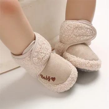 

0-18M Toddler Newborn Kid Baby Boys Girls Winter Warm Snow Boots Soft Sole Crib Cotton Shoes Cute lovely Prewalkers