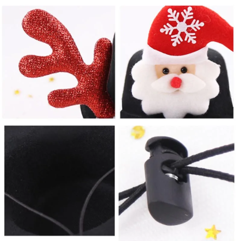 Рождественская шляпа для животных, милая собачка, кошка, шляпа Санта-лося, стильная шапка для маленьких и средних кошек, собак, модный Рождественский праздничный головной убор для домашних животных