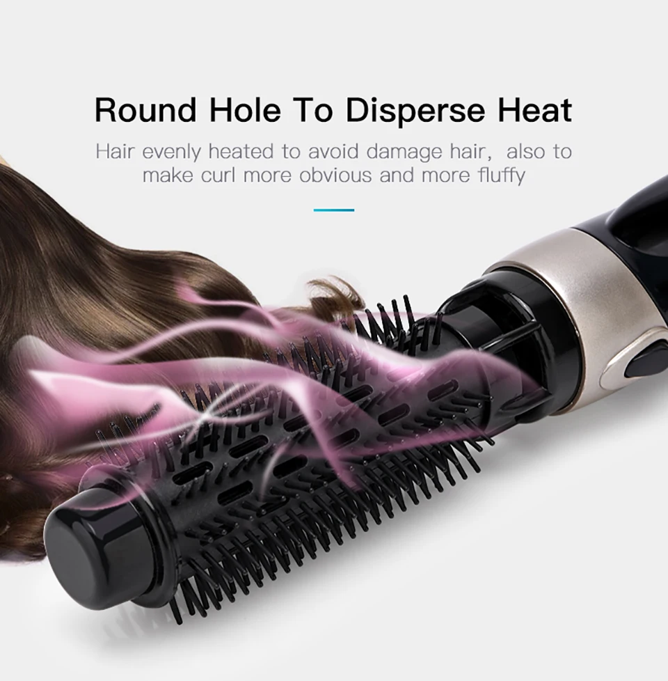 Secador de Cabelo Pente de ar Modelador de Cabelo 4 em 1 Escova Elétrica Quente Multifuncional Alisador Curler Ferro Ondulação 4 Computers & Electronics