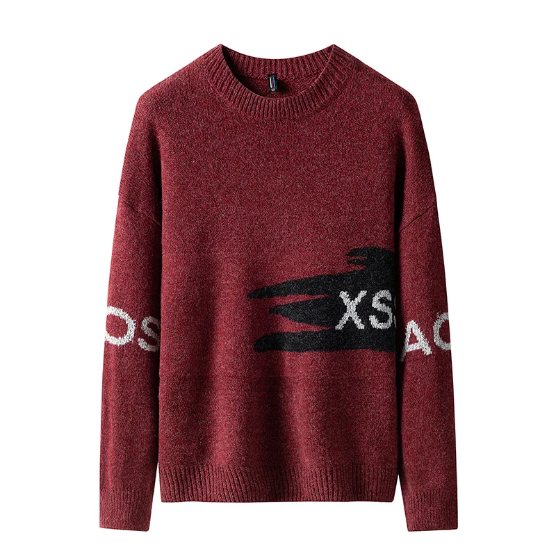 2019 Autumn New Korean Version of The Trend of Men's Long-sleeved Bottoming Sweater pullover Sweater High Quality Winter clothes