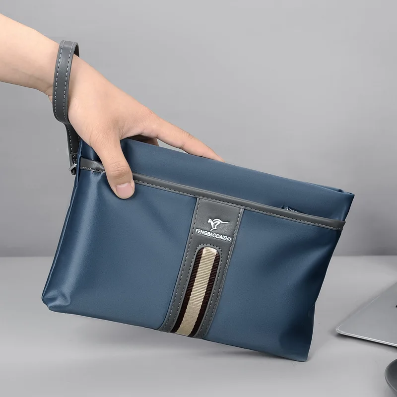 

Fashion new men's envelope bag large capacity Oxford cloth clutch