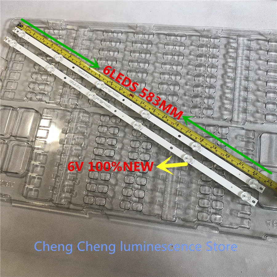 2 шт./лот 6 светодиодный s 583 мм в Светодиодная лента для подсветки 32phf5082/T3