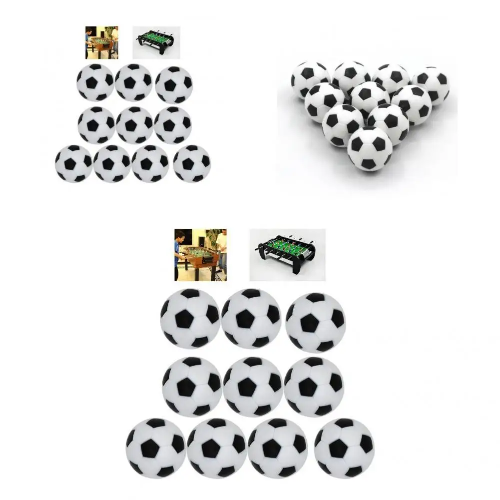 10Pcs Boardgame Football Practical Desktop Game Replacement Balls Fade-less Bright Colors Table Soccer